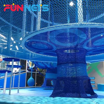 China Cheap Nylon Kids Indoor Playground Equipment Swing Prices Climbing Colorful Rainbow Rope Nets Tunnel For Kids for sale