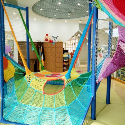 China Pure Handmade Rope Net and Rope Net Made by Colorful Spider Net Rope Machine Net Climbing Rope Net for Kids for sale