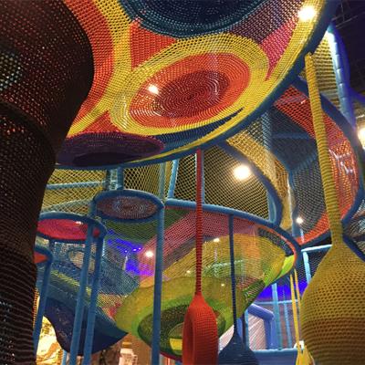 China Kids Play Kid's Play Soft Play Equipment Rainbow Rope Net Products for sale