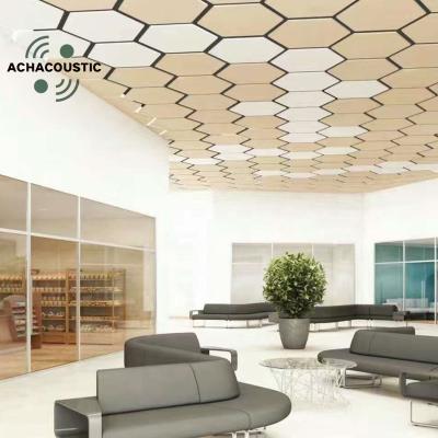 China ACHAcoustic Highly Efficient Light Weight Sound Absorption Decorative Sound Absorbing Panels Suspended Ceiling Acoustic Partition With Hanging Installation for sale