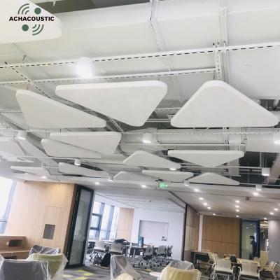 China ACHAcoustic Highly Efficient Exterior Finish Fiberglass Ceiling Decorative Sound Absorption Acoustic Ceiling Cloud Panels for sale