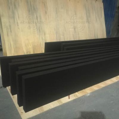 China Highly Efficient ACHAcoustic FactoryBlack Color Fiberglass Ceiling Panel Sound Absorption Different Size And Be Made And Used For Cinema Supermarket And So On for sale