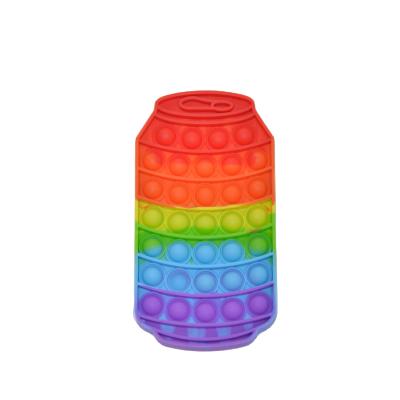 China Brand New Non-Toxic Eco-Friendly Chessboard Snap Rainbow Pink Strain Push Toy Push Bubble For Him for sale