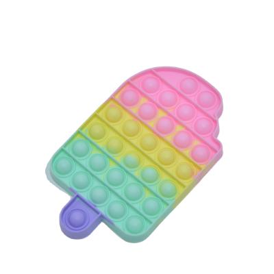 China New Design Non-Toxic Eco-Friendly Among Us Bubble Popper Sling Toy Stock Sensory Silicone Push Noise Buster for sale