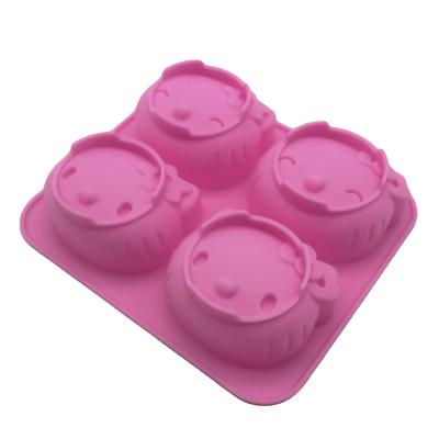 China Sustainable Hot Selling Amazon Toast Cake Mold Round Shape Cheese Chiffon Cake Removable Bottom Mold for sale