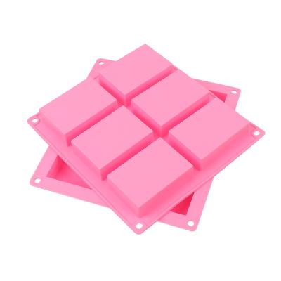 China Sustainable Silicone Cake Mold Silicone Soap Rectangular Handmade Soap Mold 100ml Handmade Soap Mold For Diy for sale