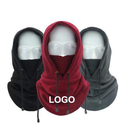 China Custom balaclava winter logo fleece facemask hoodies facemask ski balaclava hat COMMON balaclava skimask for sale