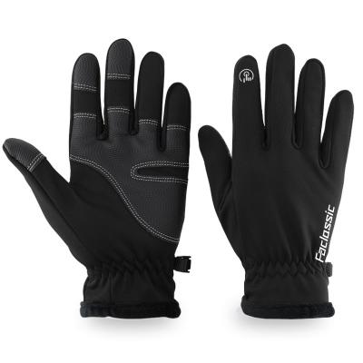 China Wholesale Winter Men's Autumn Touchscreen Glove Touch Screen Sports Windproof Velvet Warm Splash Ski Outdoor Black Recycling Gloves Anti for sale