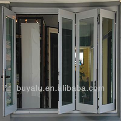 China Puerta de apertura horizontal del sitio de modelo de la puerta de aluminio plegable del sitio en venta