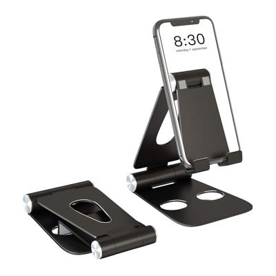 China Adjustable Desktop Cell Phone Stand Holder, Updated Aluminum Desktop Solid Universal Stand Holder for All Mobile Smart Phone Tablet for sale