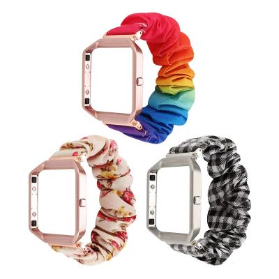 China Elastic Band Scrunchie Watch Band For Fitbit Blaze Soft Cloth Smart Watch Strap Replacement Wristband Stretchy for sale