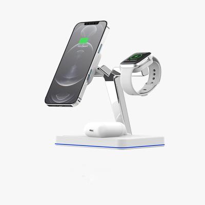 China Most Smart Devices Qi-enabled 3 in 1 Wireless Charger Stand Phone Holder Fast Charging Multifunctional Wireless Charger For iPhone 13 Pro Max for sale