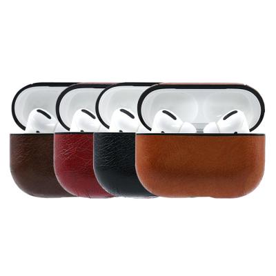 China Support Radio Filling Easy to Carry and Store Earphone Cover Device PU Leather Protective Carrying Case for Airpod Pro 3 for sale