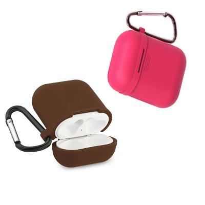 China Quality Silicone A.C.A. Quality Key Chain Earphone Easy Carry Case, Silicone Earphone Stand For Air Pods for sale