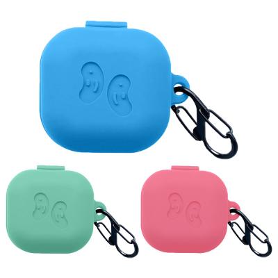 China Aluminum Hook for Shockproof Soft Shockproof Earphone Carry Case Silicone Earphone Carrying Case Cover 'For Galaxy Buds Live and Wireless Earphone Case for sale