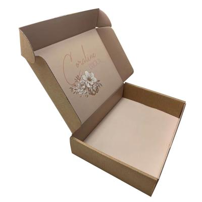 China Recyclable Fashionable Hot Selling Natural Brown Cookies Packaging Box Box Printed Packaging Cardboard Boxes for sale