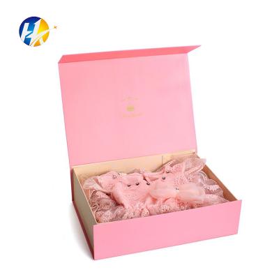 China Recycled Materials Magnet Box Cardboard Black Storage Rigid Flat Luxury Magnetic Folding Paper Gift Box With Ribbon for sale