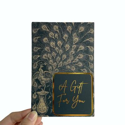 China Wholesale High Quality Rose Gold Foil Stamping Recyled Greeting /Thank You/Wedding Invitation Postcard/For Small Business Paper Cards for sale