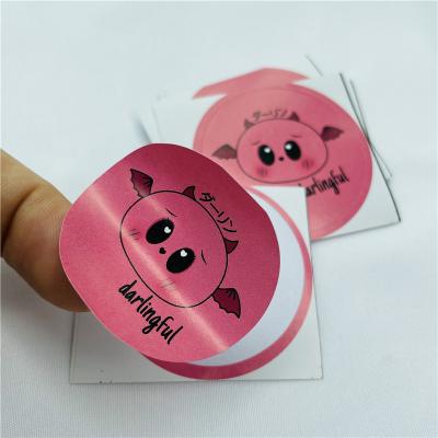 China Waterproof With Your Own Design Vinyl Clear Clear Print PVC Waterproof Custom Gold Foil Around Logo Sticker Adhesive Label for sale