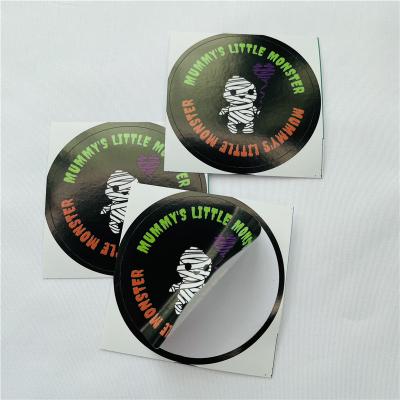 China Waterproof Transparent Clear Custom Easy Skin Resist Round Die Cut Vinyl Printing Durable PVC Label Sticker Waterproof Adhesive Stickers for sale