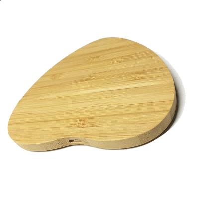 China New Qi 5W 10W 15W OEM High Speed ​​Wood Wireless Charger Nopb Heart Shaped Polygonal Square Around Bambo Wood Wireless Charger for sale