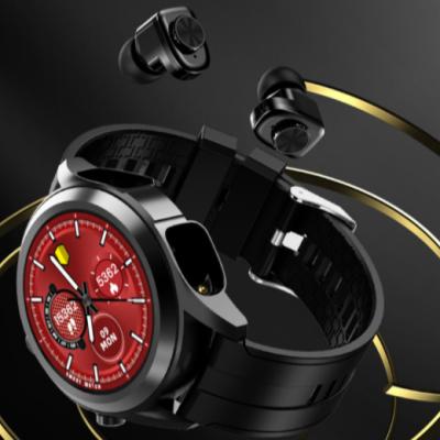 China Touch Screen SmartWatch Reloj 2 in 1 Wireless Heart Rate Blood Pressure Monitor Earphone Watch Sport Observe SmartWatch Earphone 2 in 1 for sale