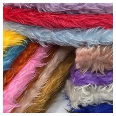 China Wholesale Waterproof China Long Pile Shiny Plush Fabric By The Yard for sale