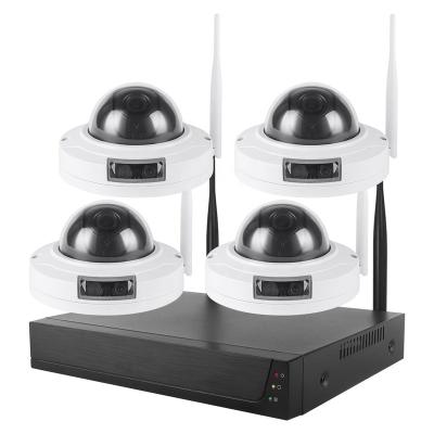 China Newest Wireless NIGHT VISION CCTV System with 4CH NVR 4 Dome IP Cameras HD1080P 2MP WIFI NVR KIT for sale