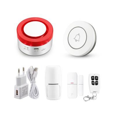 China ABS WiFi Popular Wireless Burglar Siren Alarms Compatible with Alexa and Google TUYA Smart Home Security Alarm Siren System for sale