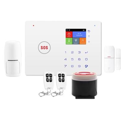 China GSM Alarm System WIFI GSM Alarm with Motion Sensor English/Popular Russian/Spanish/France/Italian Zigbee Home Alarm System for sale