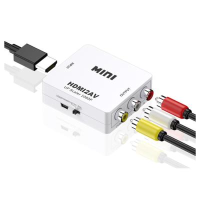 China Mini HD Plastic Multimedia Interface To AV Converter for sale