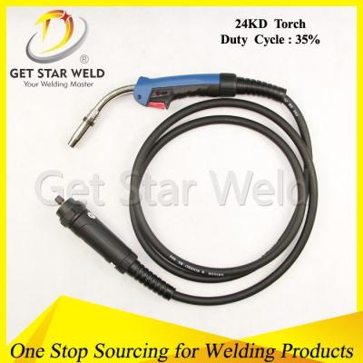 China 24kd euro binzel MIG torch/euro binzel torch for MIG/MIG welder 0.8-1.2mm torch and spare parts for sale