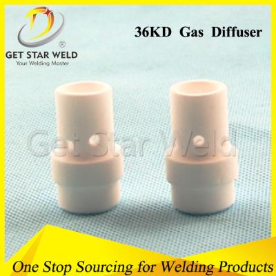 China Auitable for MIG Welding Machine 350A-500A 36kd Ceramic Gas Diffuser for MIG Torch for sale