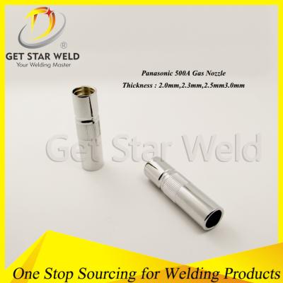 China High Quality Brass MIG 500A Welding Gas Nozzle Parts For MIG / CO2 Torch for sale