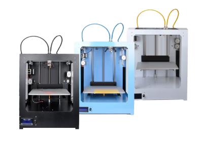 China Dual Nozzles DIY High Speed 3D Printer Machine with Hot Bed / 3D Printer Software for sale