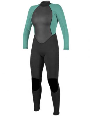 China Anti-UV Women's 3/2mm Neoprene Full Back Zip Wetsuit for sale