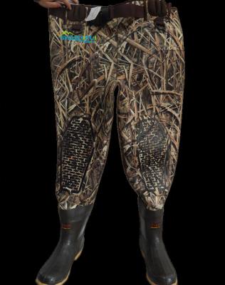 China Waterproof / Insulated Neoprene Camouflage Waist Waders For Hunting And Fishing for sale