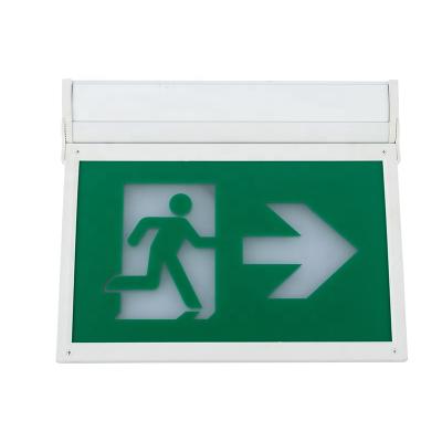 China Canada Hotsale LED Emergency Light Exit Ceiling Mounted Man Exit Sign Emergency Running Light With Cadmium-Nickel Battery for sale