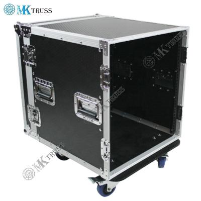 China Customized 10U 12U 14U 16U Flight Case with 9mmplywood and Honycomb Surface for sale