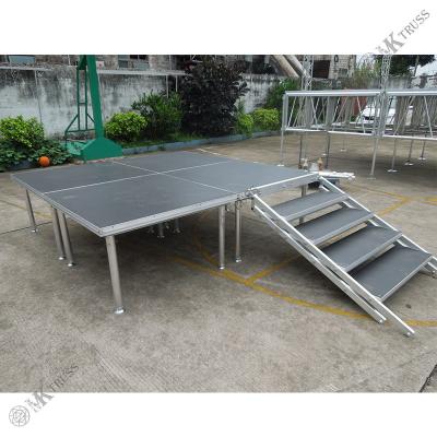 China 22mm Plywood Material Square Aluminum Portable Stage Platform for Outdoor Performances for sale