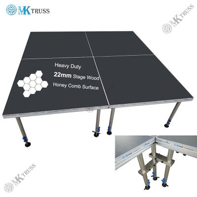 China 1200*2400mm Anti-slip Aluminium Frame Mobile Stage Platform for Outdoor Entertainment for sale