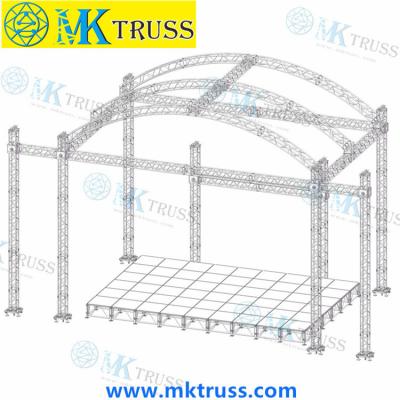 Cina 400 mm Multi Aluminium Truss Corner/Connection Box Truss con resistenza alluminio 6082-T6 in vendita