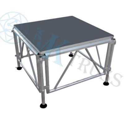 China 18mm Plywood or 18mm Tempered Glass Triangle Portable Stage Platform for Truss Display for sale