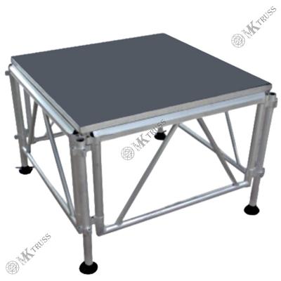 China 4'x8' Adjustable Event Stage Platform with Aluminum Stage Assembly and 18mm Plywood for sale