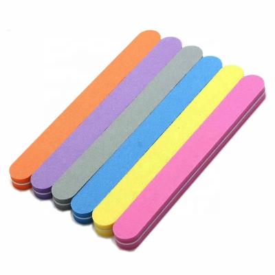 China Nail Buffer 100/180 2 Way 100/180 Straight File Sponge Nail Sanding Buffer for sale