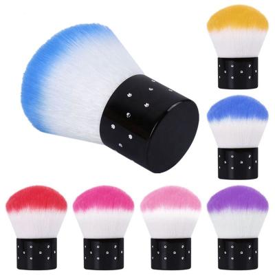 China Professional Nail Art Dust Cleaning Brush Colorful Mushroom Brush Makeup Brush for sale