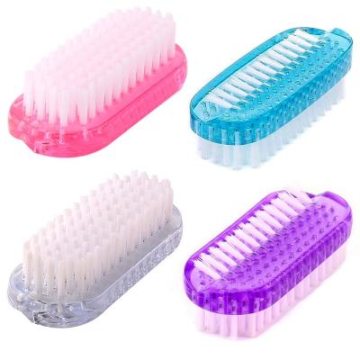 China Bilateral NAIL Hand Nail Scrub Brush Nail Cleaning Brushes for sale