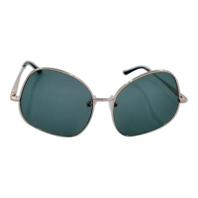 China All Metal Solid Gray Stainless Steel Lens Sunglasses for sale