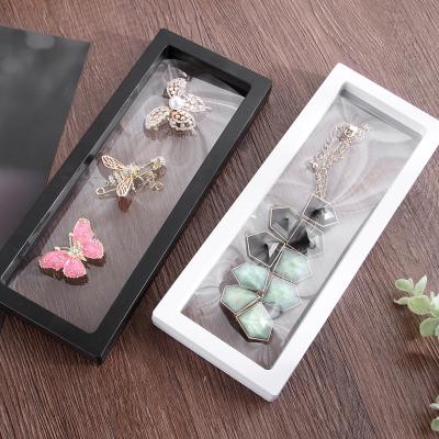 China Jewelry Disply 9x23cm Jewelry Display Packaging Box For Making Up Clear Hanging Floating Balance Shenzhen Factory for sale