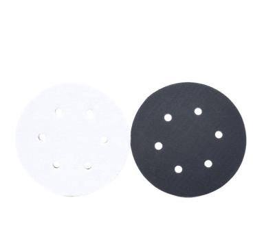 China Strong Durability 6 Inch 6 Holes Hook And Loop Foam Interface Backing Soft Pad Sanding Disc for sale